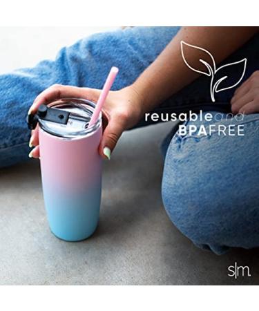 Simple Modern Reusable Straws 12 Pack for Tumblers and Travel Mugs - Midnight Black Plastic Straws - Classic Voyager Cruiser Scout - 12 Count - Buy Online on SooperMarket.com