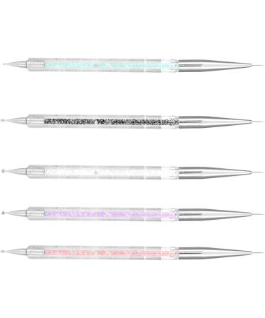 Pen Nail Brush 5pcs Double Dot Manicure Tool Painting Dot Pen Nail Art Color Set - Buy Online on SooperMarket.com