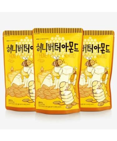 Honey Butter Almond 210g (Pack of 3) 7.4 Ounce (Pack of 3)