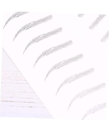 Gogogmee 2 Pairs Cosmetic Eyebrow Sticker Artificial Eyebrow Patch Eyebrow Stickers Water Proof Makeup Tools 21x15cm Black - Buy Online on SooperMarket.com
