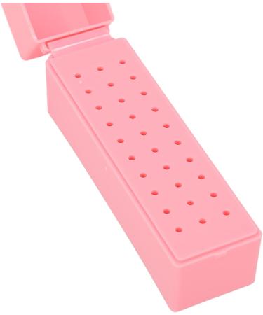 30 Holes Nail Drill Bits Holder Manicure Tools Nails Display Organizer Container Dustproof Acrylic Cover Space Saving Nail Grinding Bits Container For Home Use Nail Salon - Buy Online on SooperMarket.com