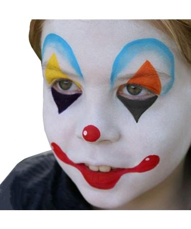 Go Ho Clown White Black Red Face Body Paint (6 oz) - Non-Toxic Water-Based Makeup for Halloween, Cosplay & Dress Up - Buy Online on SooperMarket.com