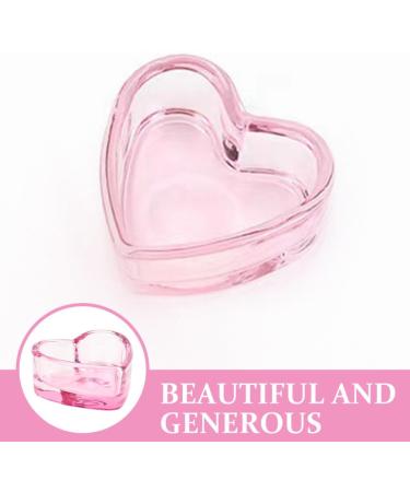 minkissy Nail Dappen Cup Heart Shape Dappen Dish Cups Acrylic Nail Dish Bowl Monomer Dish Glass Decorative Nail Brush Cup Manicure Tool Supply Pink - Buy Online on SooperMarket.com