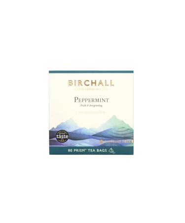 Birchall Tea - Peppermint Tea - 4 Boxes of 80 Enveloped Plant-Based Tea Bags - Experience the Cooling and Minty Flavors of Peppermint Tea - A Perfectly Soothing Herbal Tea