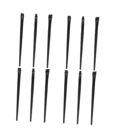 FRCOLOR 12 Pcs Eyeliner Brush Eyebrow Brush Eyeliner Pencil Flat Brush Makeup Tool Flat Liner Brush Fine Point Eyeliner Brush Makeup Brush Eyeliner Tool Make up Brush Eyelashes Girl
