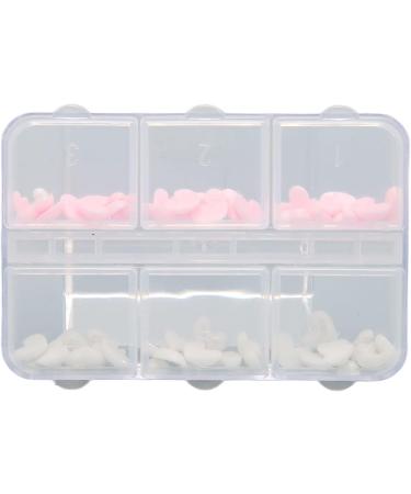 Nail Art Decoration Pink and White Heart Shape Nail Art Accessories Cute 3D Safe for DIY - Buy Online on SooperMarket.com