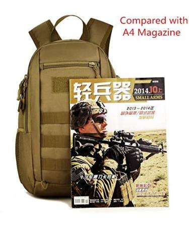 Huntvp Mini Daypack Military Backpack 10L/20L - Tactical Assault Pack for Hunting, Camping, and Trekking - Black - Buy Online on SooperMarket.com