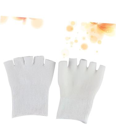 PLAFOPE 1 Pair Five Toe Gel Socks Dry Feet Gel Socks Fingerless Gloves Five Finger Socks Open Toe Socks Foot Moisturizing Socks Foot Spa Socks Open Toe Gel Socks Men Gel Feet Sock White - Buy Online on SooperMarket.com