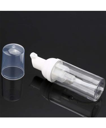 Solustre 2pcs 50ml Empty Refillable Clear Plastic Pump Bottle Mini Foam Dispenser Bottle for Lotion Cream Travel Small Container - Buy Online on SooperMarket.com