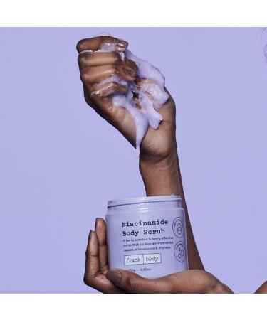 Frank Body Niacinamide Body Scrub - Vegan Exfoliator for Breakouts & Dry Skin | Superfood Berry & Green Tea | 8.82 oz - Buy Online on SooperMarket.com