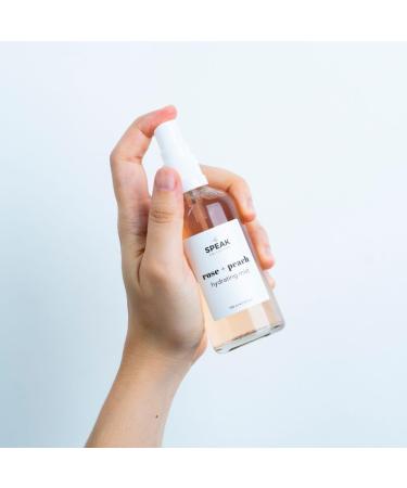 Rose + Peach Hydrating Mist - Natural Moisturizer for Sensitive Skin | 100ml | Hydrate Soften & Calm - Buy Online on SooperMarket.com