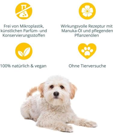 Purapep Care Manuka Oil Dog Soap | Natural Skin Relief for Sensitive Dogs | Itch-Relief with Coconut & Olive Oil - Buy Online on SooperMarket.com
