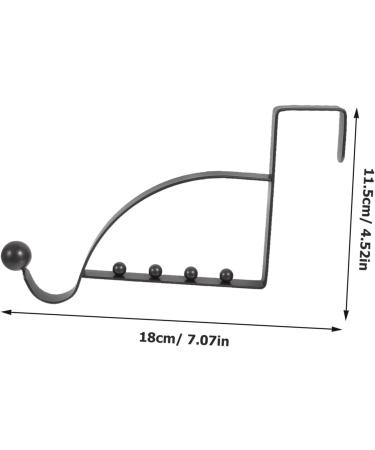 CHILDWEET Over Door Hanger 2pcs Storage Hook Behind The Door Ganchos para Colgar Over Door Valet Hook Punch Hook - Buy Online on SooperMarket.com