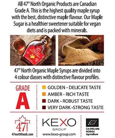 47 North Quadriga 4x Single Source Organic Grade A Maple Syrup Golden Amber Dark & Very Dark 4x250g To enjoy the full range of all true maple syrup flavours! - Buy Online on SooperMarket.com