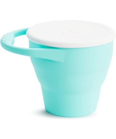 Munchkin C'est Silicone Baby Weaning Pot | Collapsible Snack Catcher & Food Storage Container - Mint - Buy Online on SooperMarket.com