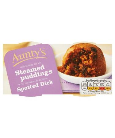 Auntys Spotted Dick Pudding - 95g - 2 count