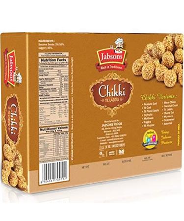 Jabsons Chikki Til Laddu 400g - Authentic Sesame Sweets | Buy Online - Buy Online on SooperMarket.com