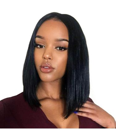European and American wigs women s long straight hair black African fashionLinen Dark brown