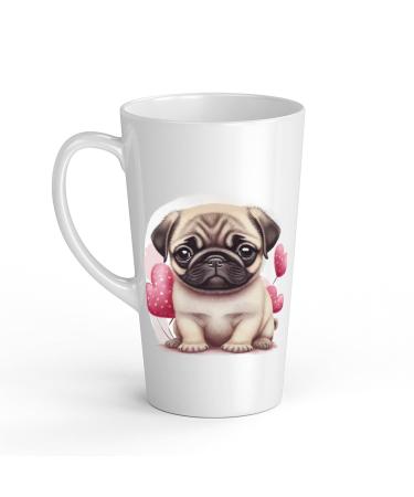 White Ceramic Baby Carlin Mug - Large 483 ml Perfect for Hot Chocolate or Milk Fun and Easy to Use