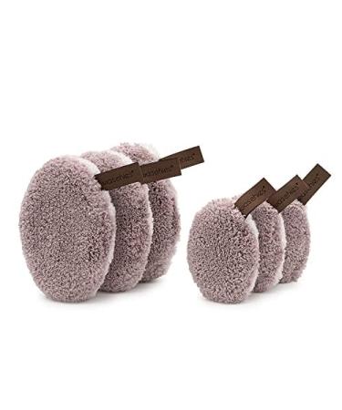 Washable Slip & Cleaning Pads - Reusable Hypoallergenic Super Soft - Taupe Mini Edition (6 Pack) - Skin-Friendly Pore Deep Cleaning with Water - Buy Online on SooperMarket.com