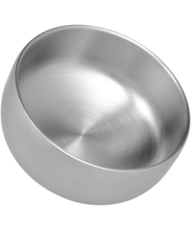 Beavorty 2-Pack Razor Soap Peel with Lid & Shaving Brush Holder | Premium Shaving Soap Bowl | Silver 11x11x6.5 cm - Ideal for Smooth Shaving - Buy Online on SooperMarket.com