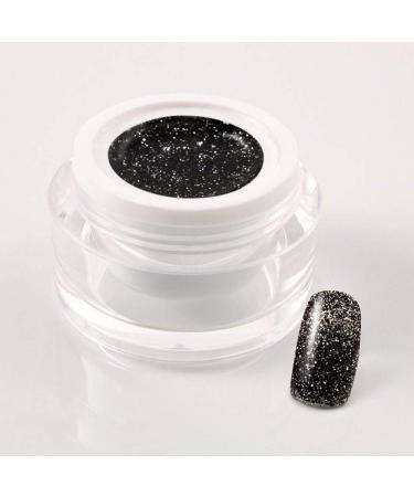 5 ml exclusive UV color gel/colour gel/glitter gel - in Glitter Black Star