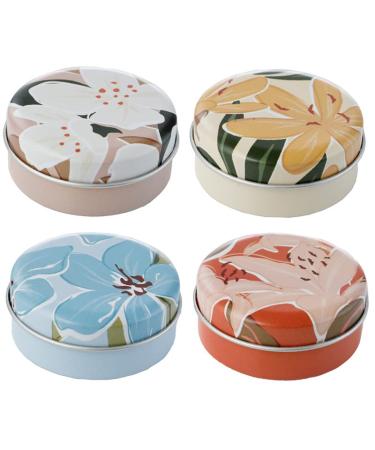 Puckator Florens Botanical Lip Balm in a Tin - Lip Care Stick Balms Chapstick Holiday Essentials For Women Family - Lipbalm Moisturiser Exfoliator Cream - Pretty Cute Lip Blam Bam