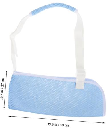 Anneome Children's Arm Sling Children Arm Sling Shoulder Immobilizer Sling Suspenders for Arm Brace Net 50X27CM Sky-blue - Buy Online on SooperMarket.com