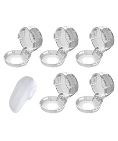 SAFELON Baby Safety Stove Gas Knob Covers & Oven Lock - 6 Pcs, White - Buy Online on SooperMarket.com