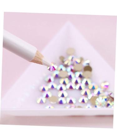 DOITOOL 48 Pcs Nail Point Drill Pencil Nail Dotting Pen Gems Picking Pen Nail Art Gems Diy Nail Art Gems Picker Pen Wax Pencil Nail Point Pen Crayons White Nail Sticker Drill Manicure Wood - Buy Online on SooperMarket.com