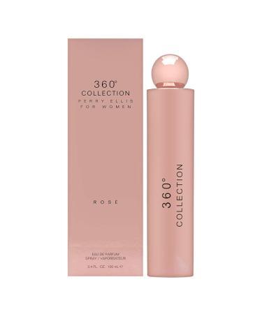 Perry Ellis 360 Collection Rose for Women Eau de Parfum Spray 3.4 Ounce