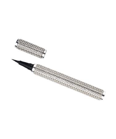 MUSISALY Liquid Eyeliner Eye Shadow Pencil Makeup Eyeliner Cosmetic Eyeliner Pen Gel Silver Pu Sticker Drill