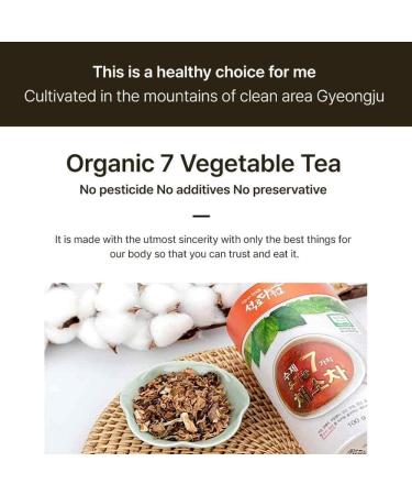 CYSO Seokrodawon Tea Garden 7 kinds of vegetable tea 100g (1 bottle) 100% Korean Organic Ingredients 100g of 1 bottle - Buy Online on SooperMarket.com