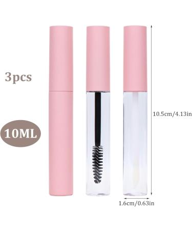 Empty Mascara Tube 3Pcs Mascara Tube and Wand 10ml Empty Lip Gloss and Eyeliner Tube Refillable Mascara Tubes Empty for Castor Oil - Buy Online on SooperMarket.com