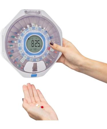 FYOBOT WiFi Automatic Pill Dispenser 28-Day Organizer Adjustable Light/Sound Alarms for Prescriptions 1 PCS - Buy Online on SooperMarket.com
