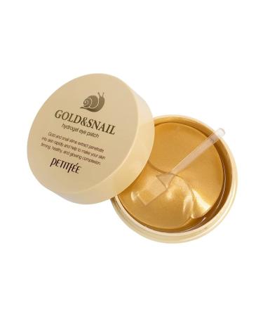 Petitfee Gold & Snail Hydrogel Eye Patch - 60 Pieces | Premium Skin Care for Brightened Eyes - Shop Internationally - Buy Online on SooperMarket.com