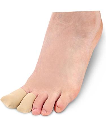 Silicone Gel Toe Protectors - 2 Pairs Soft Sleeve Covers for Runners | Hammertoe Cushion & Foot Care | 4x2.7cm - Buy Online on SooperMarket.com
