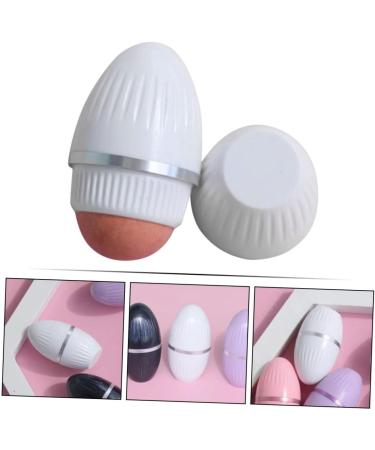 PLAFOPE Oil Absorbing Beauty Stick Walker Face Roller Volcano Stone for Face Volcanic Roller Oily Skin Oil Absorbing Ball Blotting Roller for Face Oil Roller for Face White Plastic 5.70X3.00X3.00CM White - Buy Online on SooperMarket.com
