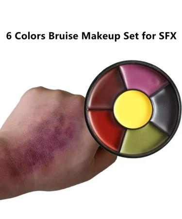 Go Ho 6 Colors Bruise Makeup Set for SFX Effects - Halloween & Theatrical Face Paint - Buy Online on SooperMarket.com
