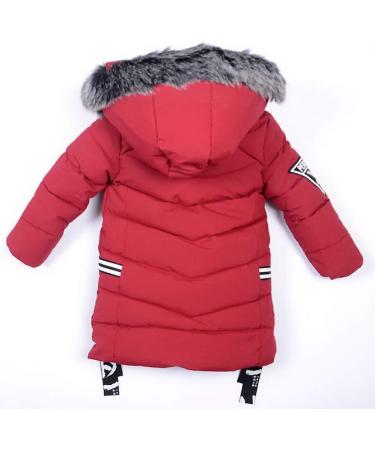 Odziezet Baby Boy Down Coat - Kids Hooded Puffer Jacket, Red, 4-5 Years - Buy Online on SooperMarket.com