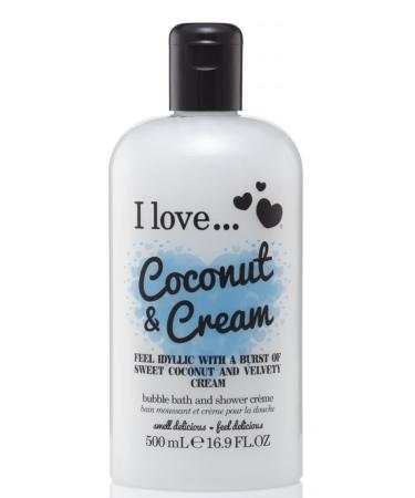 I Love... Coconut & Cream Bubble Bath And Shower Creme 500ml