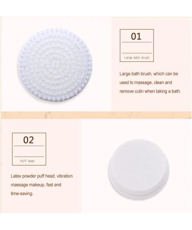 kawehiop 4-in-1 Handheld Electric Face Cleaning Tool Multifunctional Makeup Remover Waterproof Removal Tool Beauty Supplies Pink - Buy Online on SooperMarket.com