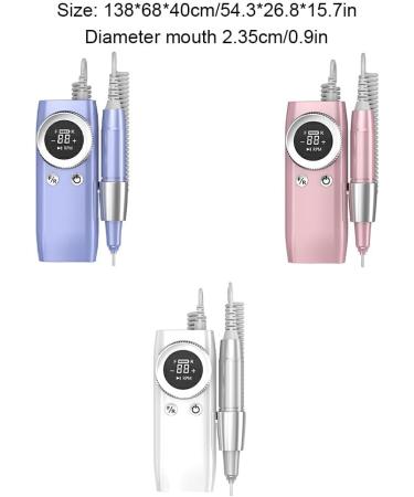 Dajidafu Effortlessly Remove Gel Polish With Nails Lathe Gel Cutting Remove Tool Rechargeable Electric Nail Sander Compact purple - Buy Online on SooperMarket.com
