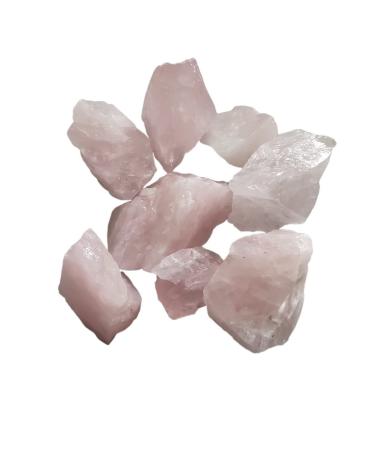 100g Natural Rough Pink Crystal Stone Rose Quartz Minerals Specimen Crystal Real Crystal Stone and Fish Tank Decor Pendant 2-4cm Pink