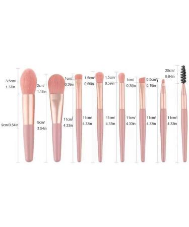 Dajidafu 8 Pieces/Set Makeup Brush Eye Shadow Foundation Brushes Portable Eyebrow Eyelash Concealer Make Up Tools Learner - Buy Online on SooperMarket.com
