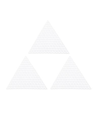 Mesh Plastic Canvas JCBIZ 12PCS Triangle Shapes Clear Plastic Canvas Embroidery Tools for Embroidery Plastic Canvas Craft Knit and Crochet Project