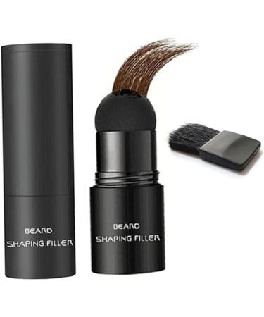 Beard Shadow Powder Instant Hair Line Shadow Stain-Proof Root Touchup Beard Shaping Filler for Thinning Dark Brown - Buy Online on SooperMarket.com