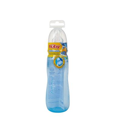 Nuby Standard Neck Tinted Bottle  8oz  3+ Months  Single Pack of 1  Colors May Vary