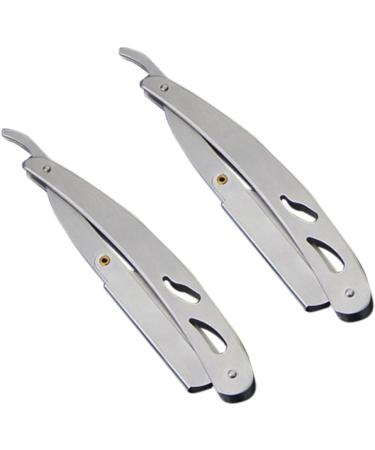 Shop Cabilock Father's Day Gifts: 6-Piece Stainless Steel Razor Holder Set for Men - Vintage Folding Razor Holder - Buy Online on SooperMarket.com