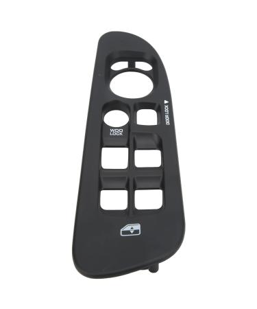 Window Control Panel Frame Wear Resistant Black Protective Window Switch Panel Cover Scratch Resistant for Car